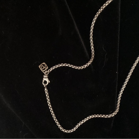 David Yurman sterling chain with amethyst - Picture 4 of 5